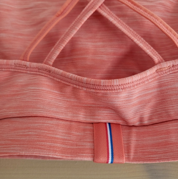 NWT FourLaps Vitality Sports Bra Peach Blush Space Dye size M - Picture 4 of 7